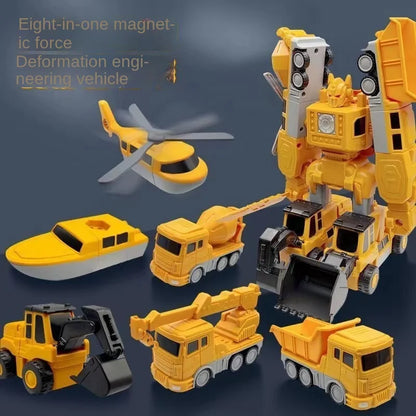 Magnetic Transforming Car and Robot Set